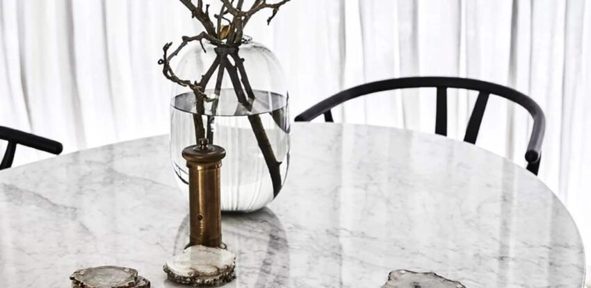 Marble Dining Table on the Gold Coast