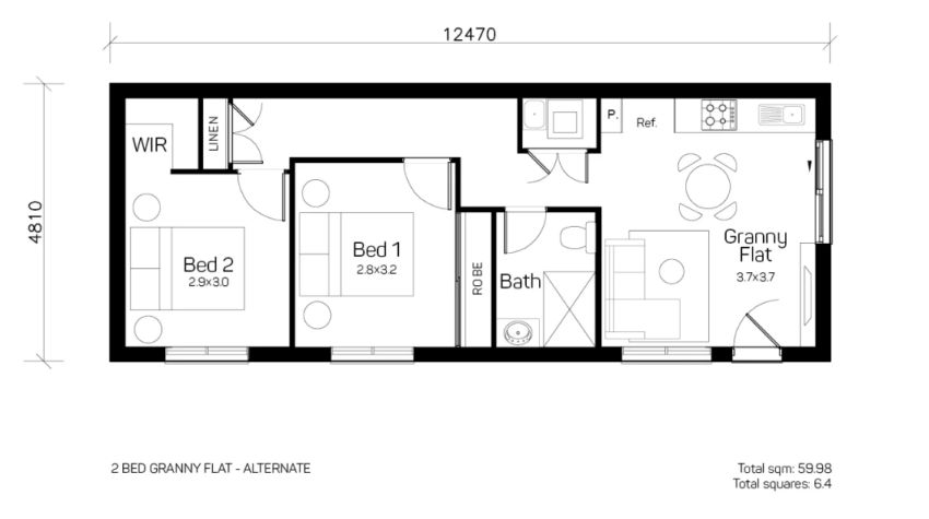 granny flat floor plans on the Gold Coast